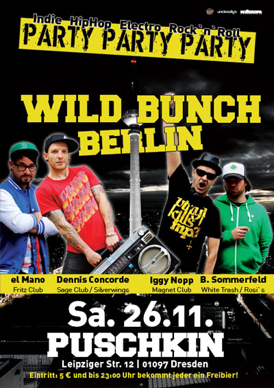 Flyer WILD BUNCH BERLIN