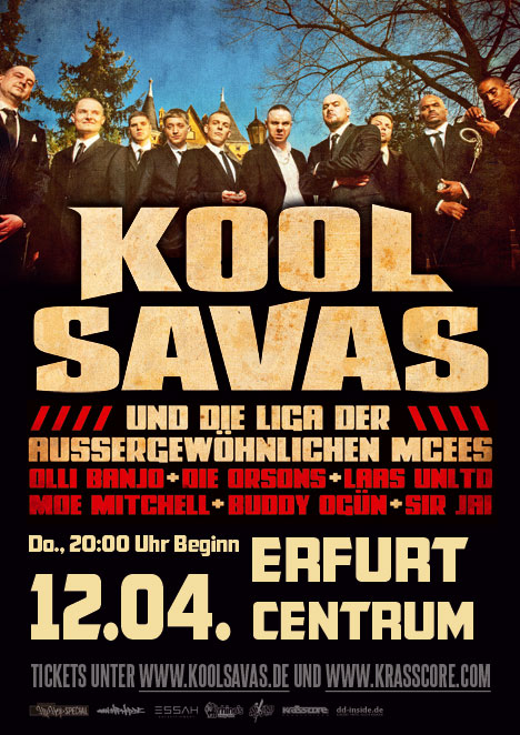 Flyer KOOL SAVAS „und die Liga … MCees“