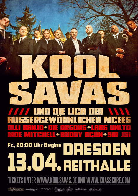 Flyer KOOL SAVAS „und die Liga … MCees“