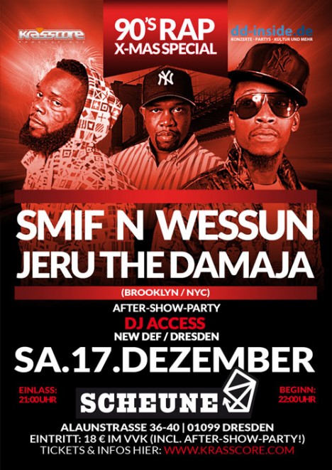 Flyer SMIF N WESSUN & JERU THE DAMAJA