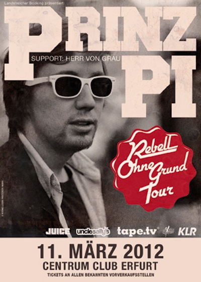 Flyer PRINZ PI – support: Herr von Grau