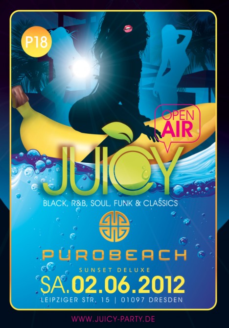 Flyer JUICY *OPEN AIR*