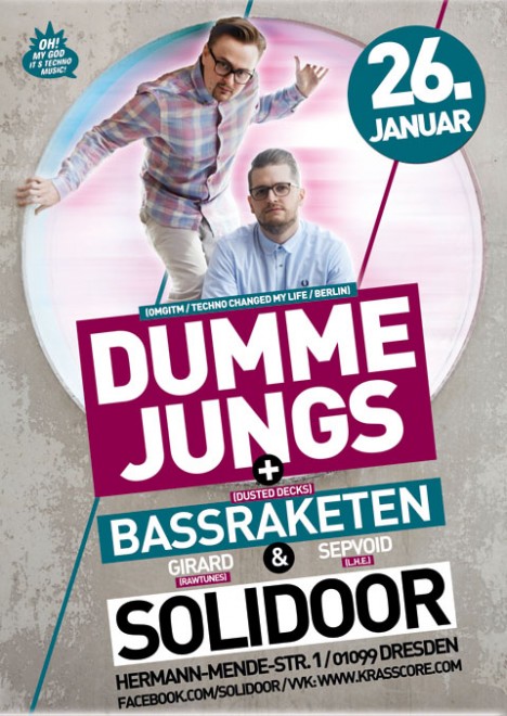 Flyer DUMME JUNGS & BASSRAKETEN