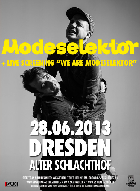 Flyer MODESELEKTOR + SCREENING