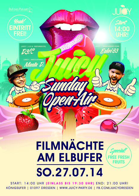 Flyer JUICY Sunday Open Air