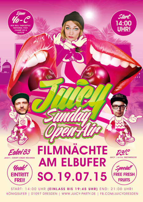 Flyer JUICY Sunday Open Air