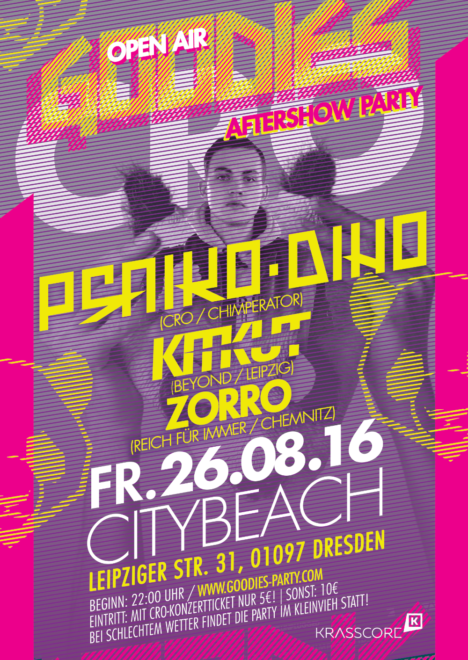 Flyer Goodies CRO Aftershowparty