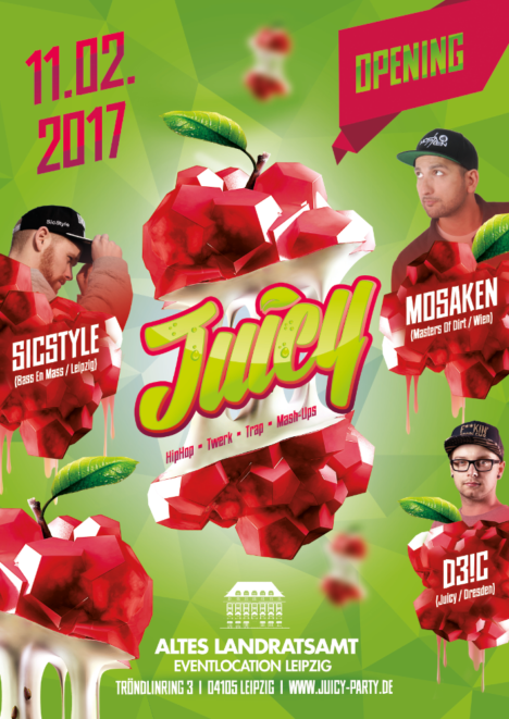 Flyer JUICY Leipzig