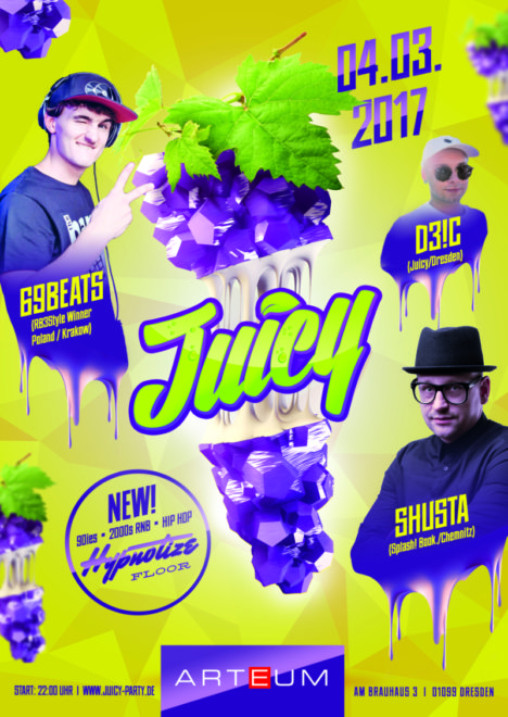 Flyer JUICY Dresden