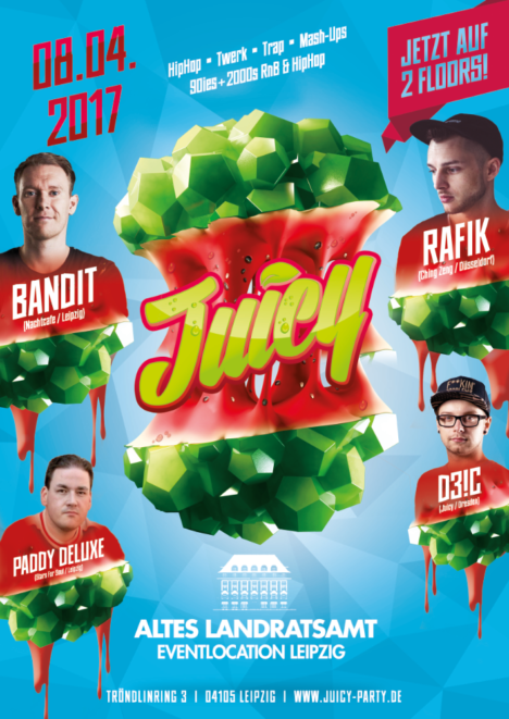 Flyer JUICY Leipzig