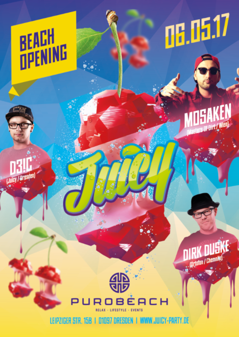 Flyer JUICY Dresden