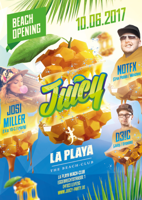 Flyer JUICY Leipzig