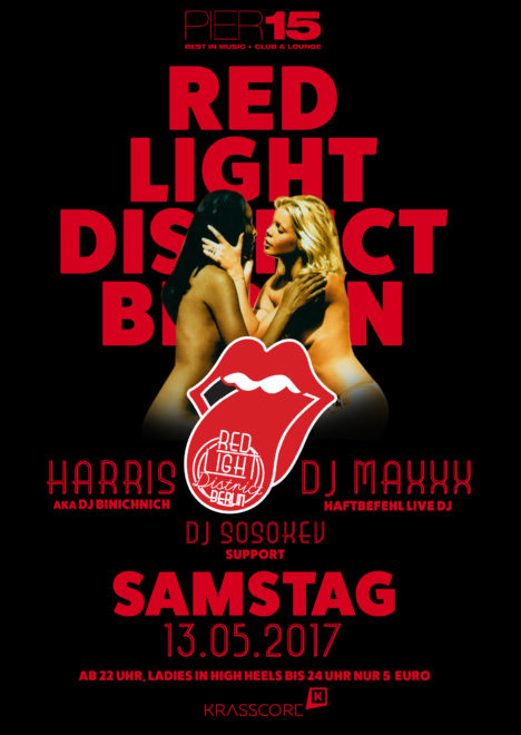Flyer RED LIGHT DISTRICT Berlin