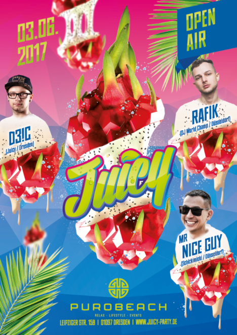 Flyer JUICY Dresden