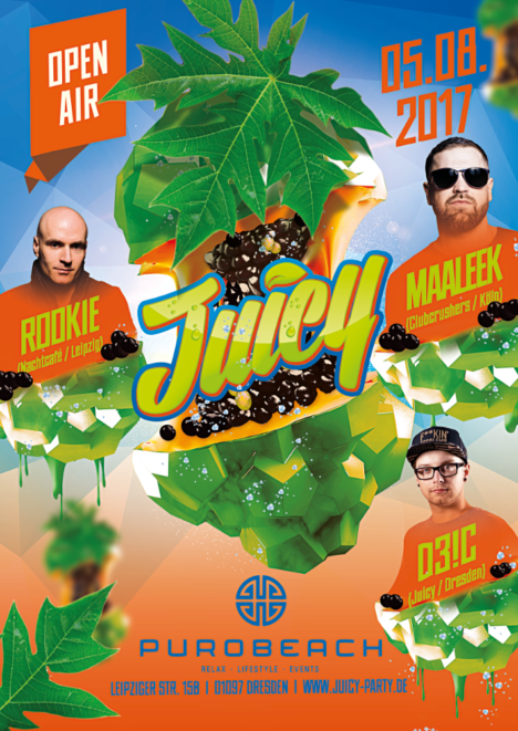 Flyer JUICY Dresden