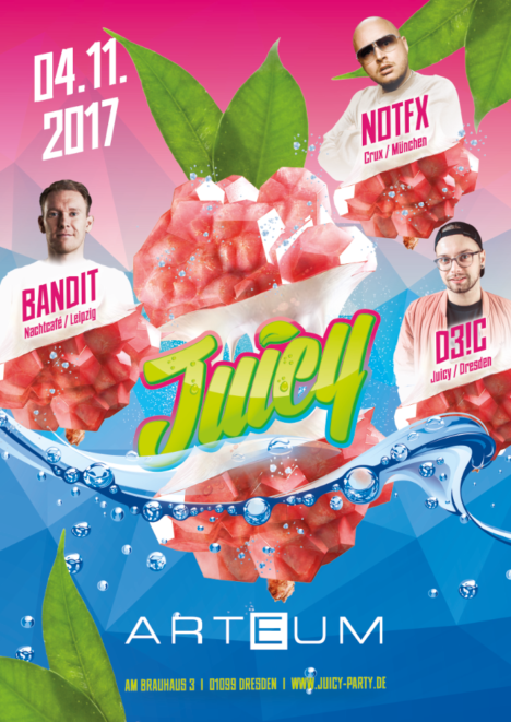 Flyer JUICY Dresden