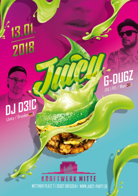 Flyer JUICY Dresden