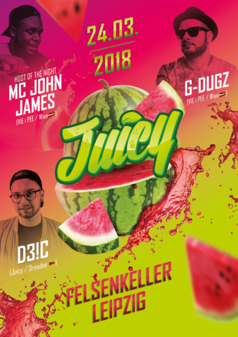 Flyer JUICY Leipzig