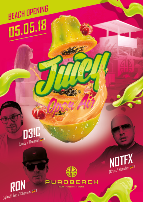 Flyer JUICY Dresden