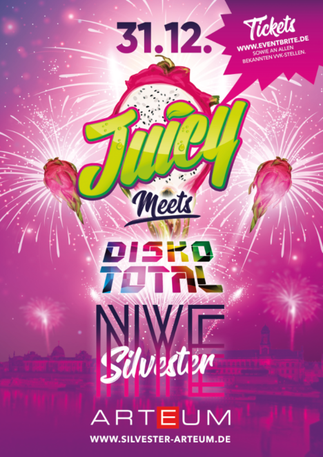 Flyer JUICY meets DISKO TOTAL Dresden