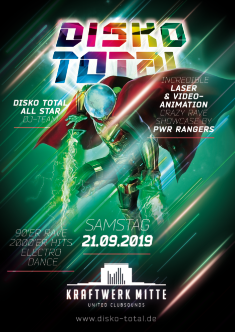 Flyer DISKO TOTAL • Kraftwerk Mitte