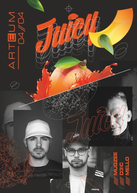 Flyer ABGESAGT | JUICY PARTY • Arteum