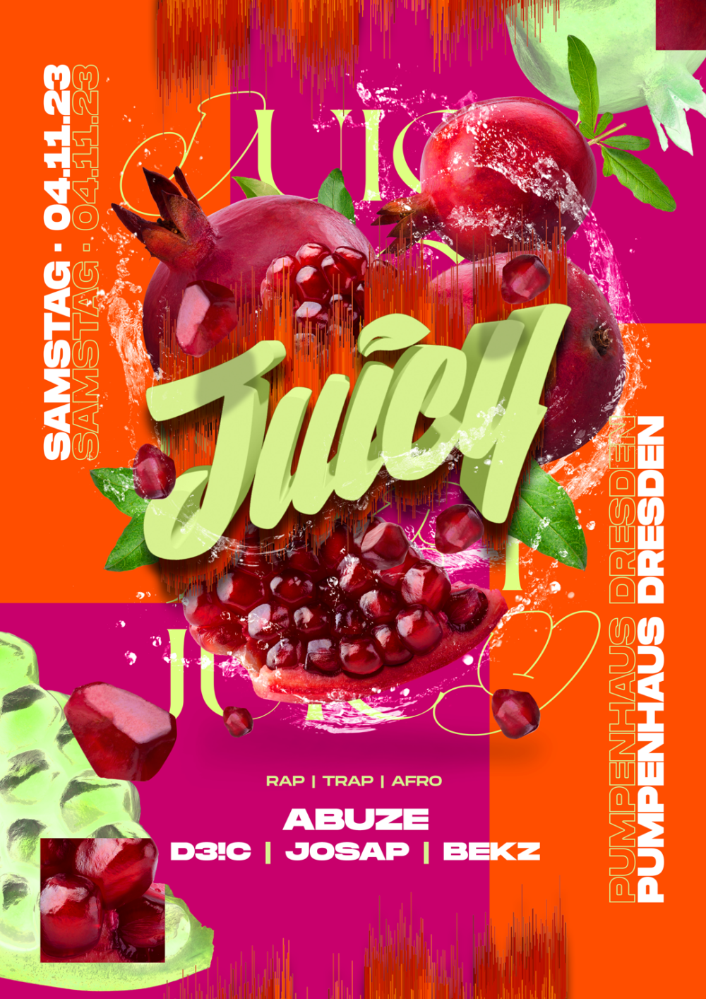 Flyer JUICY • Altes Pumpenhaus