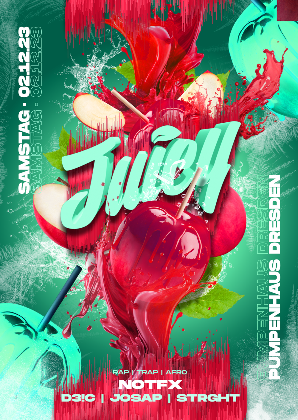 Flyer JUICY • Altes Pumpenhaus