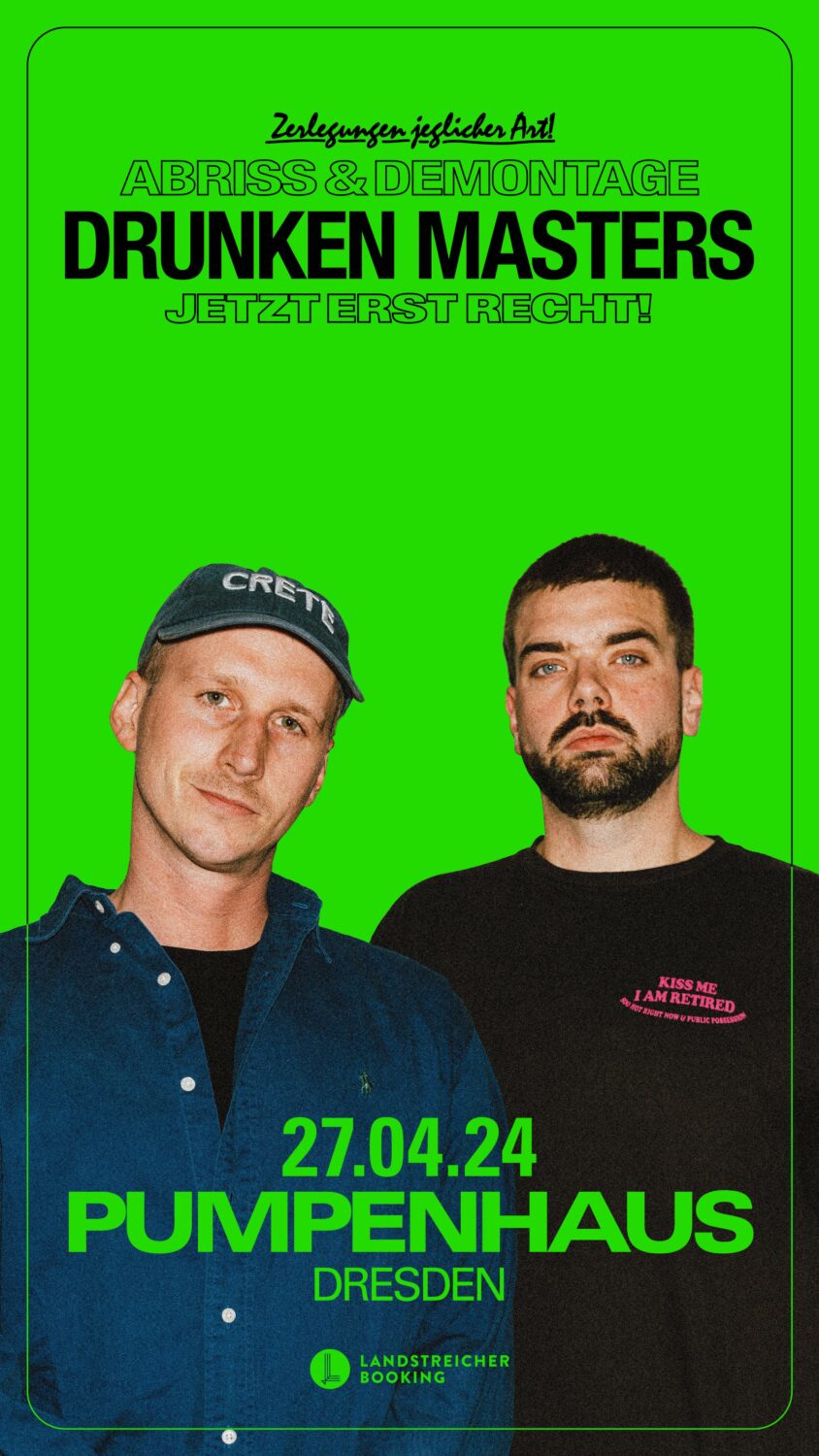 Flyer DRUNKEN MASTERS • Altes Pumpenhaus