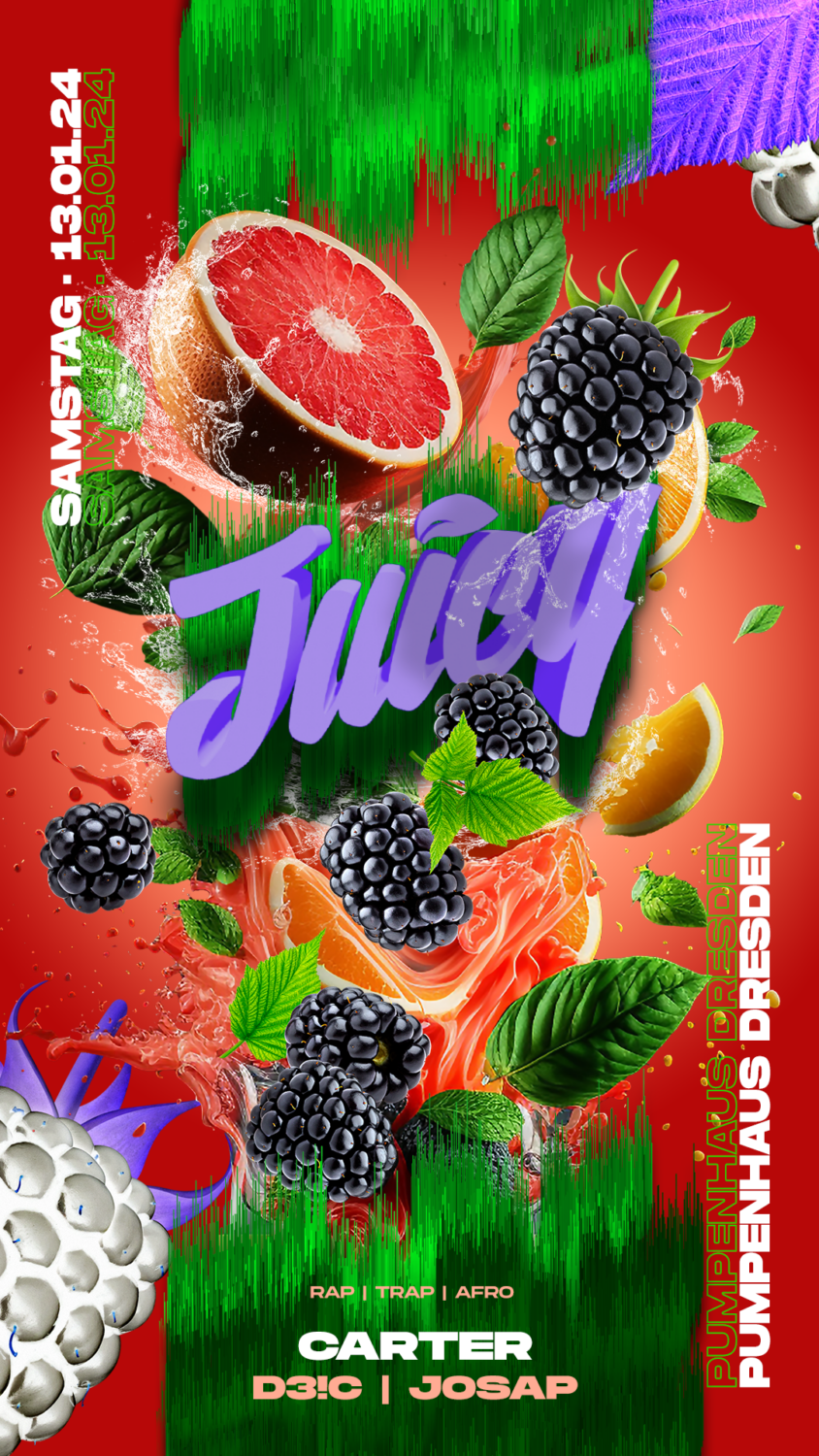 Flyer JUICY • Altes Pumpenhaus