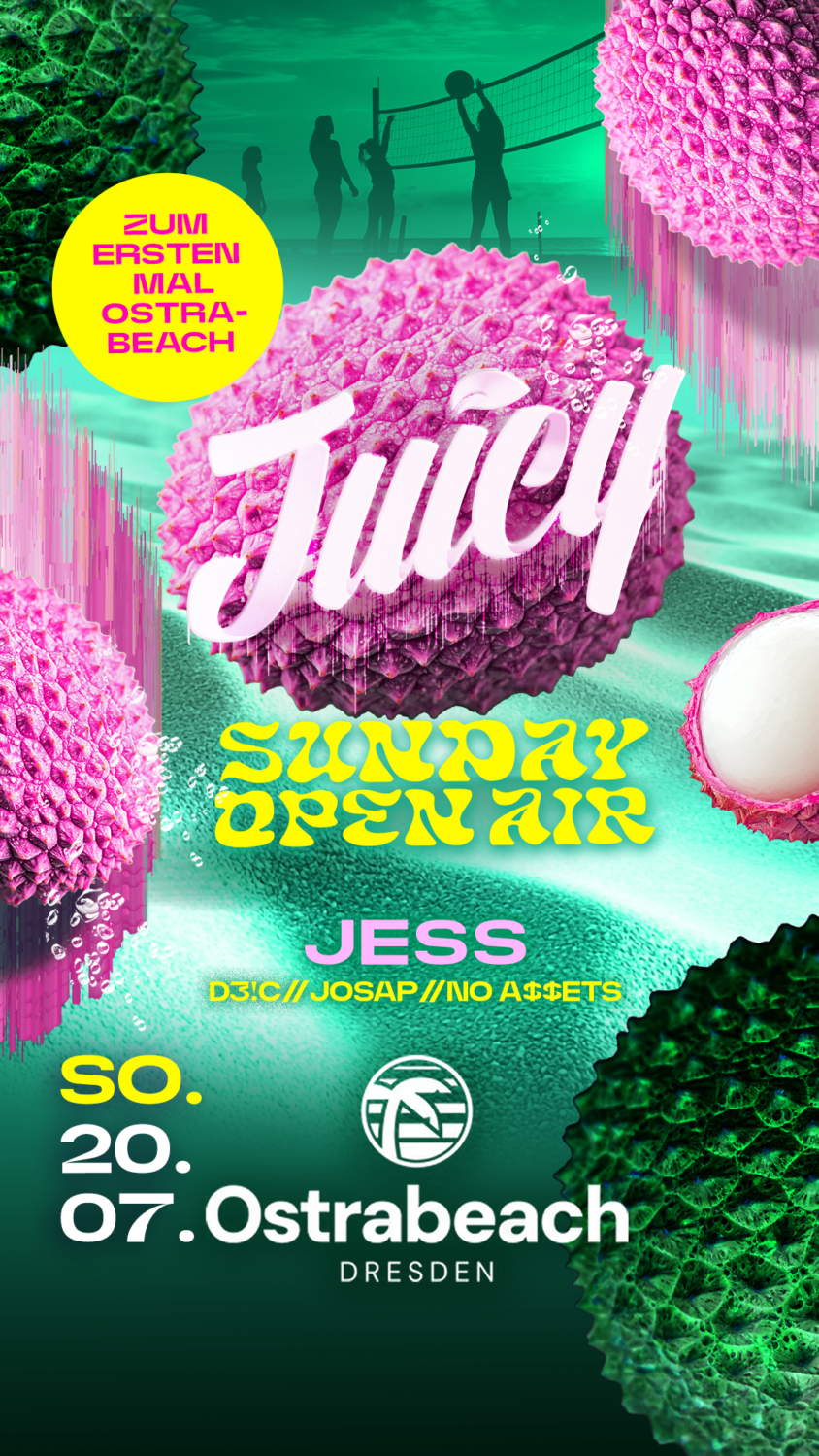 Flyer JUICY SUNDAY • Ostra Beach