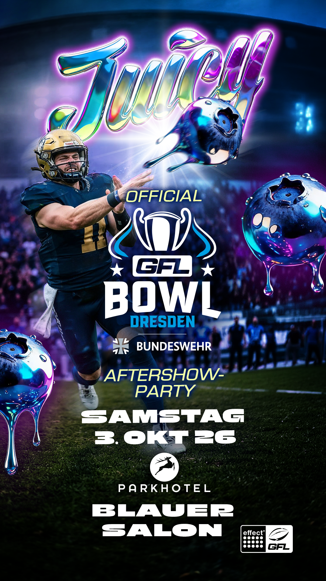 Flyer JUICY x GFL BOWL • PARKHOTEL